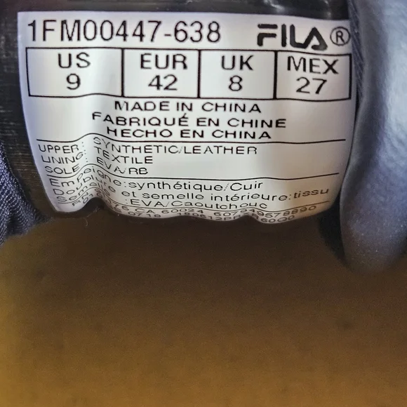 FILA ORIGINAL FITNESS RETRO MEN SHOE SZ 9 LIKE NEW! RED, YELLOW, NAVY - Picture 10 of 13